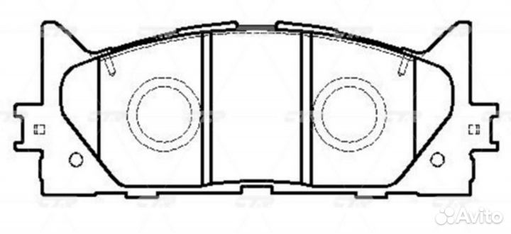 CTR GK1065P Колодки тормозные