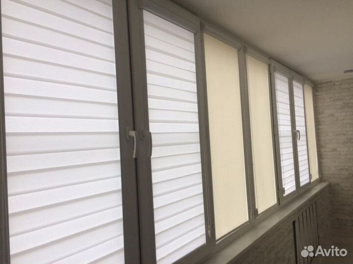 Рулонные шторы день ночь зебра N857K-J68957