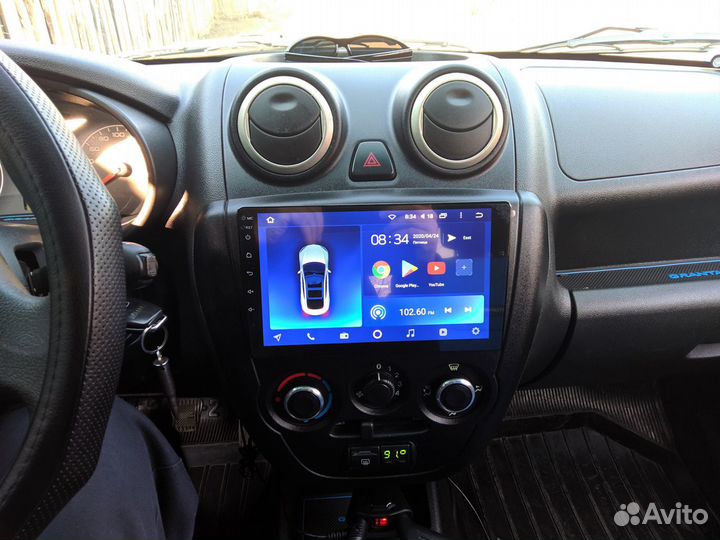 Магнитола Лада Гранта (вместо 1din)