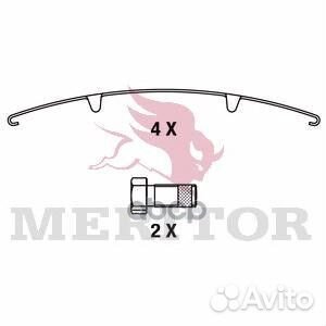 Колодки дисковые Meritor D-Duco 29125 250x118x28 м