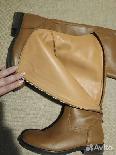 Сапоги женские 37 размер натуральная кожа