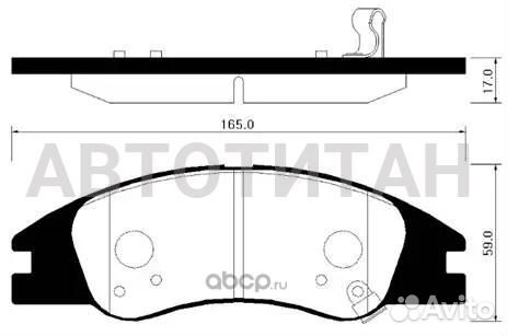 Колодки тормозные дисковые передн KIA: cerato (15