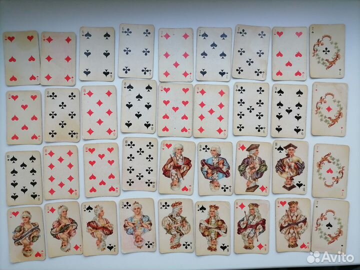 Карты игральные пасьянсные мини СССР 70е 36 карт