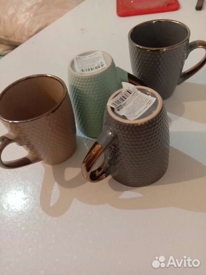 Бокалы 370 г керамика новые