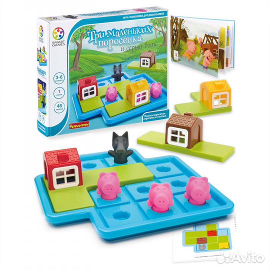 Игра логическая Bondibon Три поросёнка