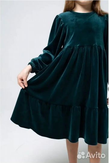 Платье бархатное нарядное