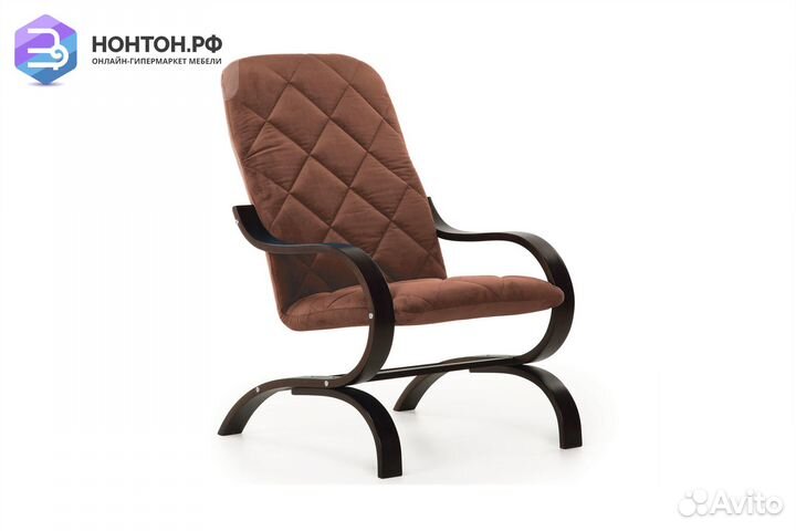 Кресло Лидер коричневое