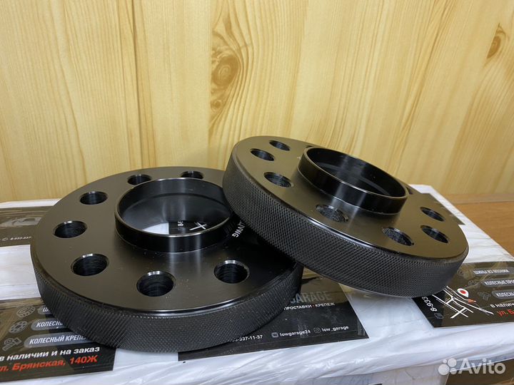 Проставки 5х112 25мм цо66.6 Черные сквозные