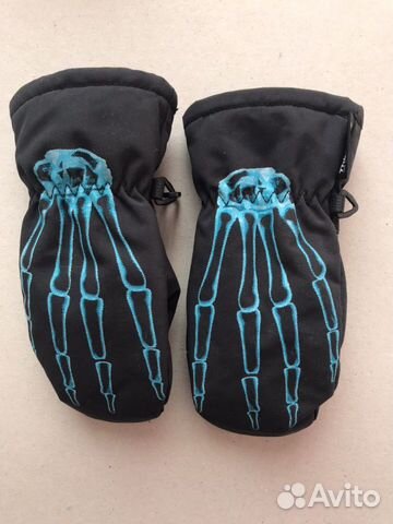 Варежки краги Molo скелет X-Ray 3-5 бу