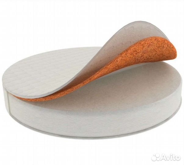 Круглый матрас 75*75 со съемным чехлом доставка