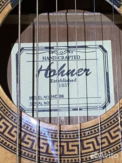 Классическая гитара hohner hc 06