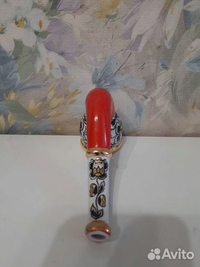 Фарфоровая сувенирная трубка СССР