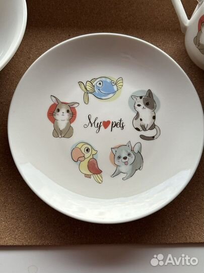 Набор детской посуды фарфор