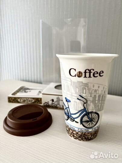 Кофейные наборы: стакан, турка и 2 чашки керамика