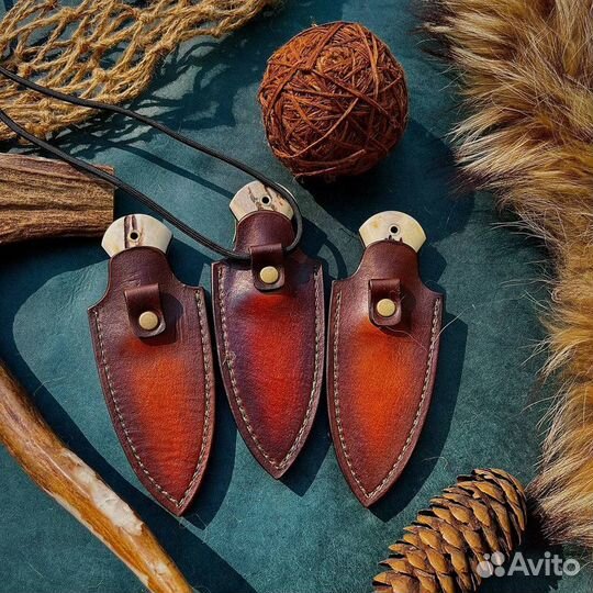 Шейный авторский нож 