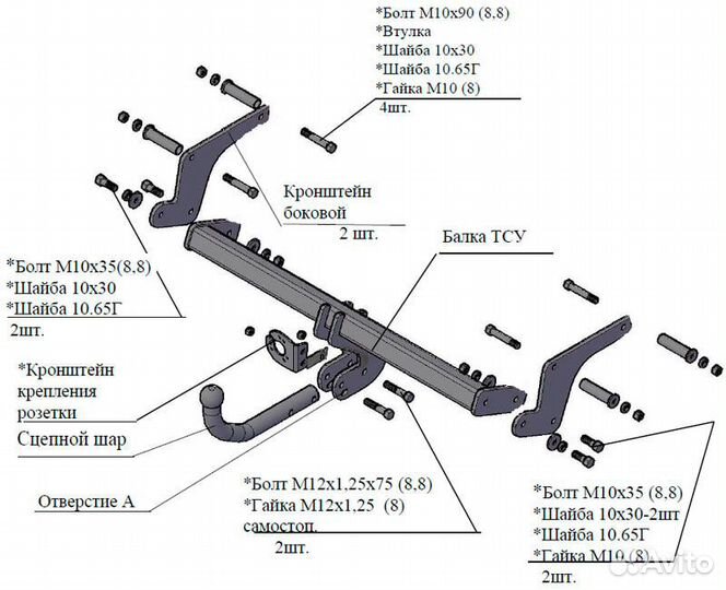 Фаркоп на Рено Каптюр