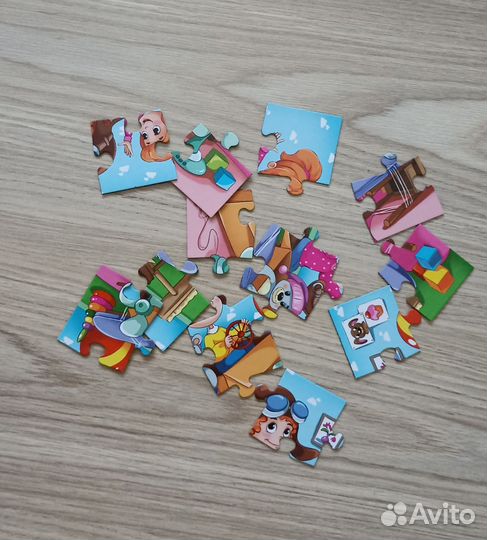Пазлы для детей 3+ 2 шт