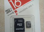 Карта памяти MicroSD 16gb новая