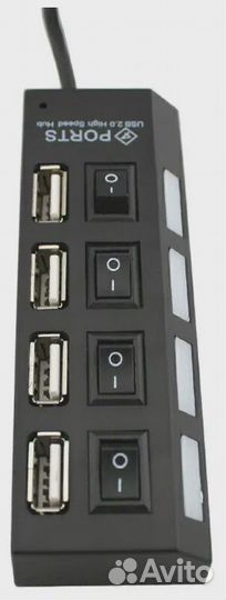 USB Hub 2,0 / USB разветвитель на 4 порта / хаб