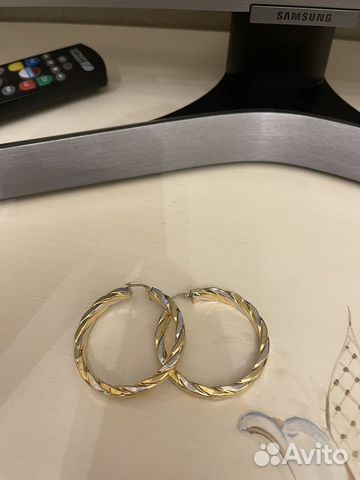 Золотые серьги конго купить в Москве | Личные вещи | Авито