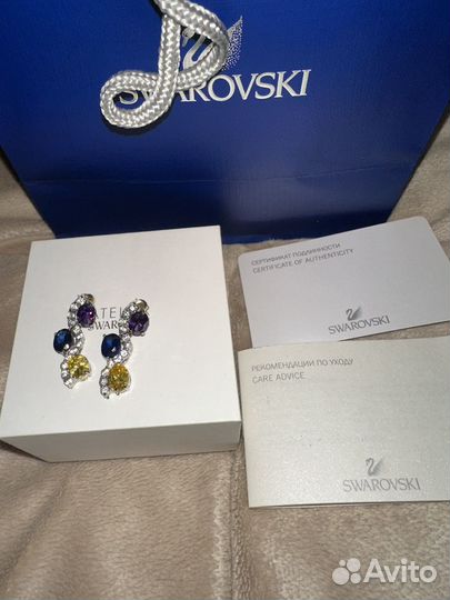 Серьги сваровски