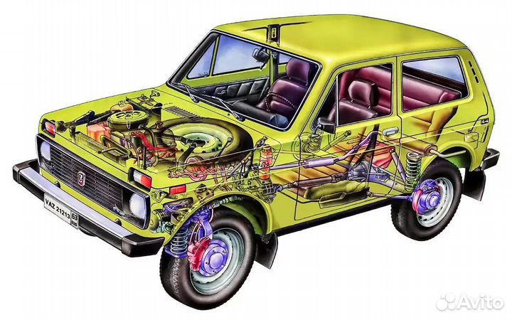 Ваз 21213 niva багажник и д/р