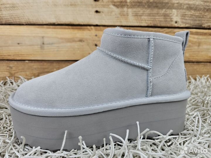 UGG Classic Ultra Mini Platform Grey оригинал