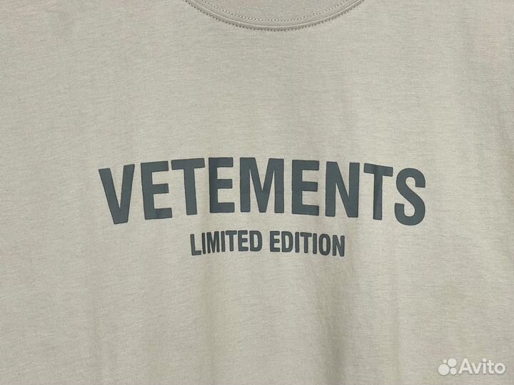 T-Shirt Vetements Limited Edition 2024 Bone