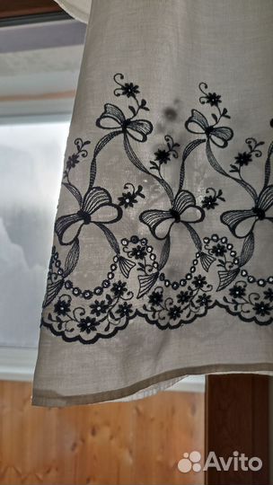 Платье с вышивкой, туника пляжная 42 44