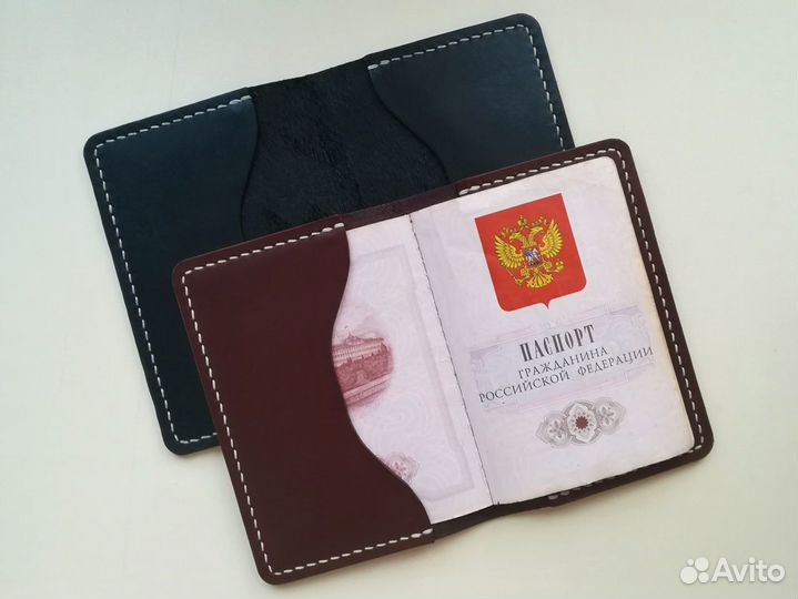 Обложка на паспорт из натуральной кожи