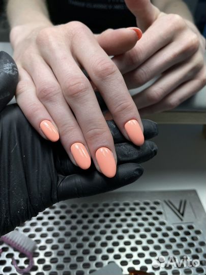 Модель на маникюр с покрытием