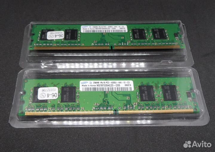 Оперативная память Samsung 2 x 256 MB