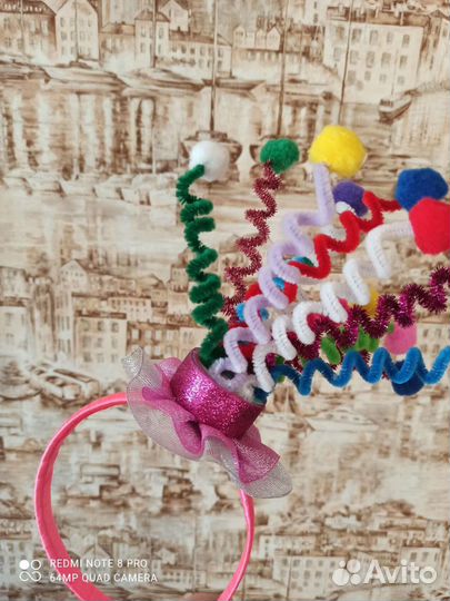 Изготовление новогодних ободков для детей