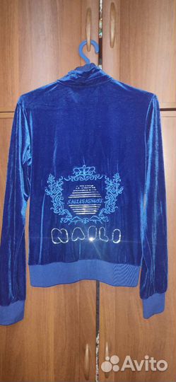 Васильковый женский спортивный костюм