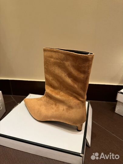 Ботильоны женские демисезонные на низком каблуке