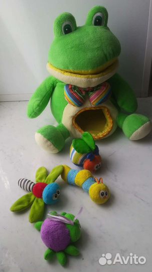 Игрушка Лягушка с насекомыми