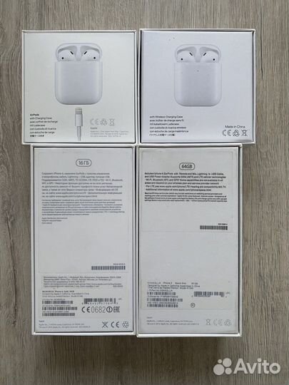 Коробки от iPhone 6, airpods