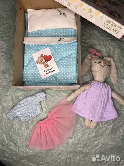 Мягкая игрушка заяц ручной работы