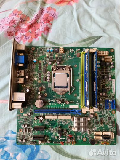 Материнка+проц+оперативка