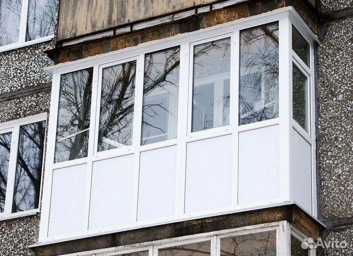 Остекление балконов и лоджий под ключ L8815