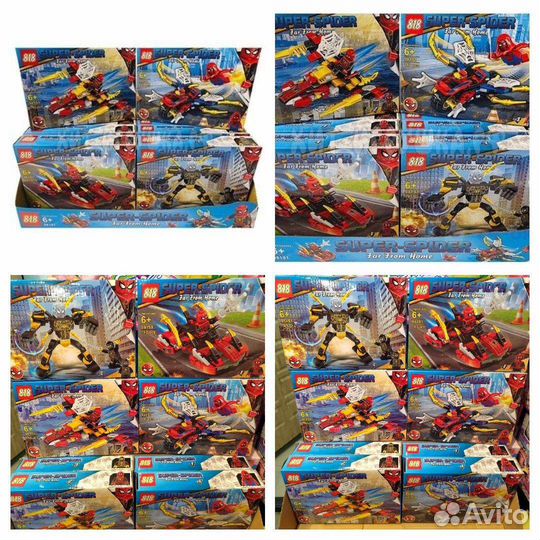 Наборы конструктора герои марвел человек паук