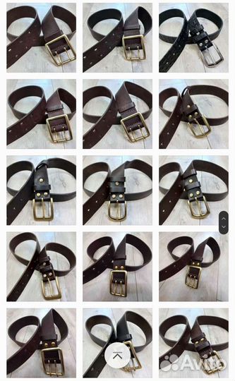 Ремень кожаный, Ручная работа