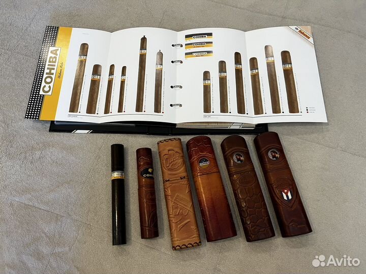 Чехол, фуляр, бокс для хранения сигар карманный