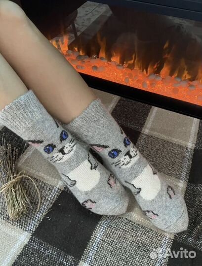 Шерстяные носки женские