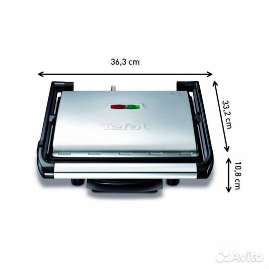 Электрогриль tefal panini grill gc241d38
