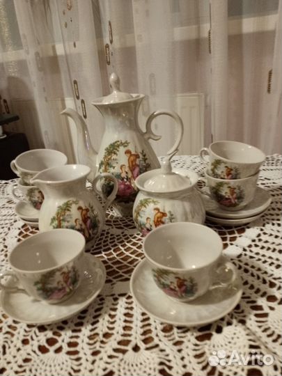 Кофейный сервиз мадонна перламутровый