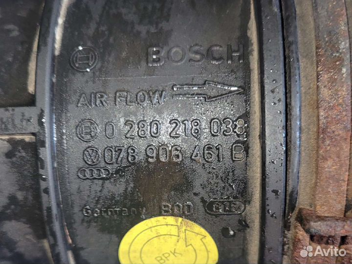 Патрубок Расходомера воздуха Audi A6 C5 A4 S4