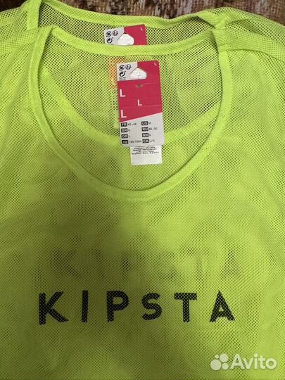 Манишка для взрослых зеленая Kipsta новая