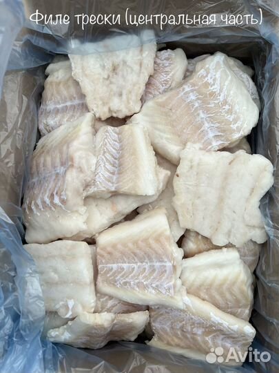 Стейк лосося, филе тресковых