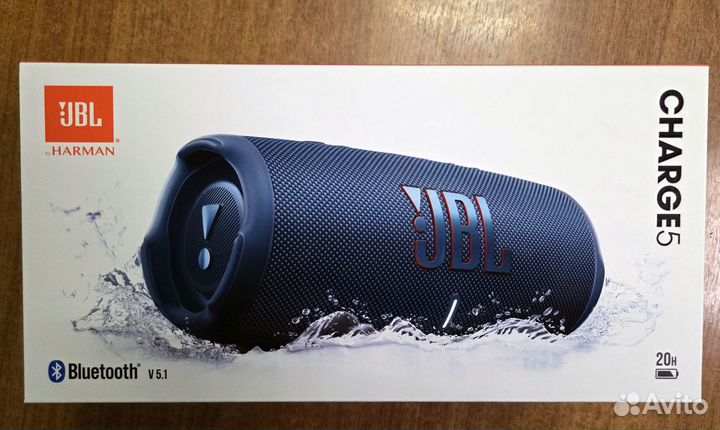 Jbl charge 5 синяя новая запечатанная